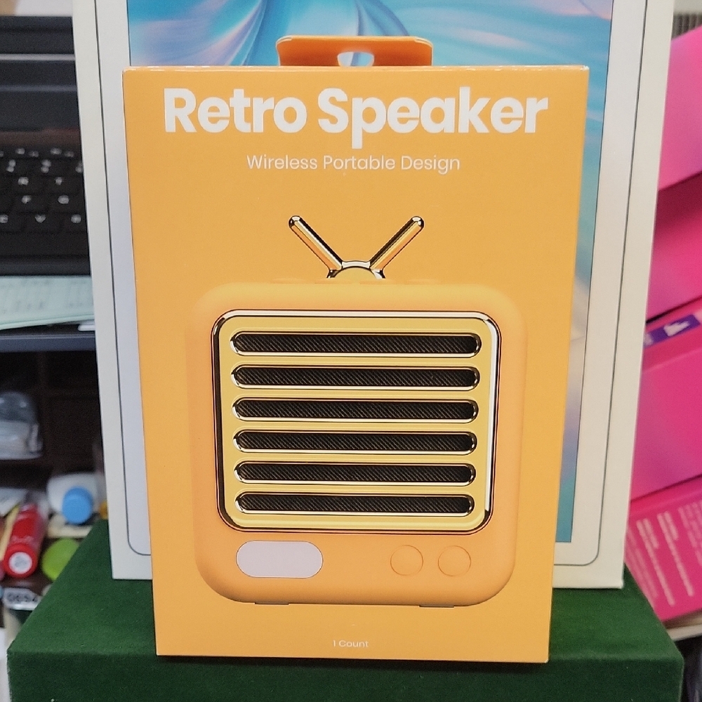 Retro Speaker Wireless Portable Design New Sealed Box